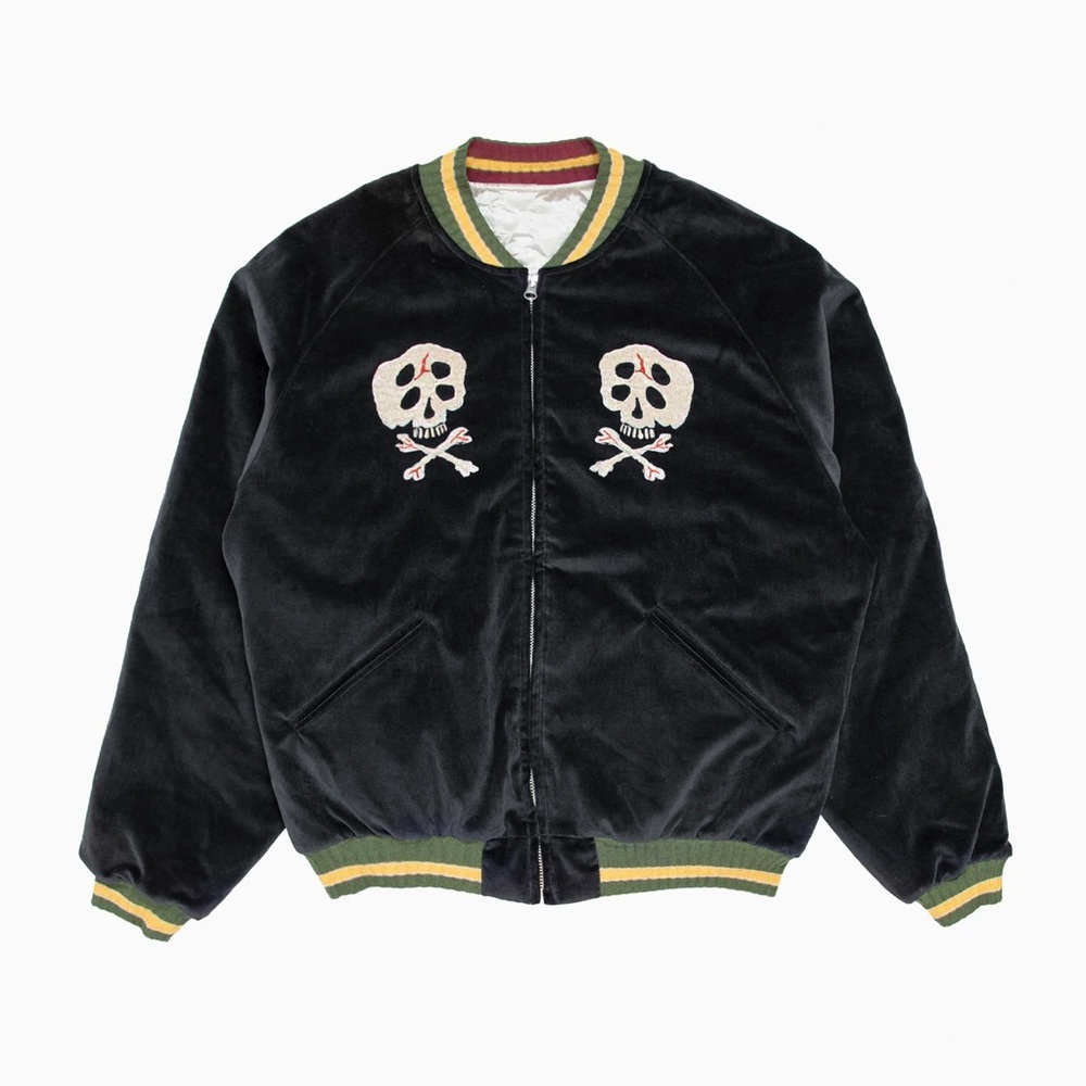 KAPITAL VELVETEEN SULFIDE SOUVENIR JACKET (RAIN SKULL) - Picture 2 of 11